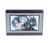 Hamwesh Contrôleur Logique Programmable, écran Tactile LCD TFT 7 Pouces HMI PLC Tout-en-un avec Processeur ARM9 32 Bits, Comptage Haute Vitesse et Sortie Relais 12 Entrées 8 Sorties, Kit de