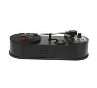 Hamwesh Convertisseur de Platine Vinyle en MP3, Sortie Stéréo 3,5 Mm Plug and Play USB 2.0, Mini Platine Vinyle, Conception Portable avec Canal Gauche Droit pour Un Usage Domestique et de Voyage