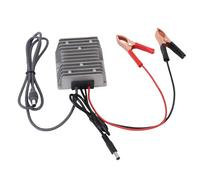 Hamwesh Convertisseur élévateur CC, 12 V à 24 V avec Sortie 5 A, Transformateur élévateur étanche avec Prise CC avec Pince et 2 Fiches pour Mini Camions à Vaisselle, Camping-Cars en Plein Air