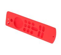 Hamwesh Coque de Télécommande Fire Stick en Silicone Antidérapante, Résistante aux Chocs, Lavable, étui de Protection avec Lanière, Découpes Précises pour Stick 4K Alexa Voice Remote 3ème (Rouge)