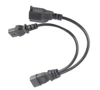 Hamwesh Cordon d'alimentation Répartiteur en Y IEC320 C14 vers IEC320 C13 Câble Adaptateur D'extension d'alimentation Durable pour Moniteurs LCD, Chauffe-Mains et Balances électroniques