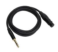 Hamwesh Cordon de Microphone Câble de Raccordement XLR 6.35mm Structure Robuste clarté du Signal Câble XLR sans Emmêlement 1 X Plug and Play (JD6001-1 mètre)