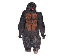 Hamwesh Costume d'halloween Gonflable, Costume de Gorille à Gonflage Rapide, de King avec Souffleur pour Adultes et Enfants dans Les Parcs, Zoos, Halloween, Noël, Fêtes du Nouvel an (X116)