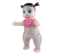 Hamwesh Costume Gonflable pour bébé Adulte, Imperméable, 150 à 190 Cm, Costume Gonflable Drôle, avec Ventilateur et Boîte à Piles pour Fête Prénatale, Fête de Révélation du Genre, Halloween