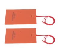 Hamwesh Coussin Chauffant en Silicone, Coussin Chauffant Flexible 60 W 12 V, Tapis Flexible avec Ensemble de 2 Pièces pour Tuyaux d'équipement Industriel