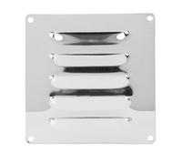 Hamwesh Couvercle de Ventilation en Acier Inoxydable, 4 Pièces 4,72 X,72 Pouces, Grille de Ventilation Carrée en Acier Inoxydable 316 de qualité Marine, Couvercle de Grille à Persiennes avec