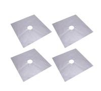Hamwesh Couvercles de Brûleur de Cuisinière, 10,6 X 10,6 Pouces, 0,12 Mm, Protecteurs de Cuisinière à Gaz en PTFE Antiadhésifs et Résistants à la Chaleur, Doublures de Réutilisables avec Nettoyage
