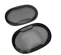 Hamwesh Couverture de Grille de Haut-Parleur, 253x175mm en Acier laminé à Froid en Matériau ABS, Couverture de Haut-Parleur de Voiture, de Grille de Ovale avec Vis d'installation Facile pour Les