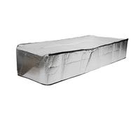 Hamwesh Couverture d'Isolation d'escalier de Grenier, Isolation de Porte de Grenier Légère et Ignifuge à économie 'énergie, Couverture 'échelle de 26,4x55,1 Pouces avec Feuille 'aluminium