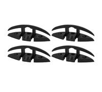Hamwesh Crampons de Bateau, 4 Pièces Taquets de Quai Pliants en Nylon avec 3 Trous pour Bateaux Yachts Kayak Marin et Décoration Installation Facile (avec Accessoires de vis d'installation)
