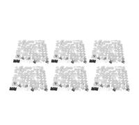 Hamwesh Déclour de Mur d'éminent, Panneaux de Fond à Paillettes 6PCS pour Décoration de Fête d'anniversaire de Mariage avec Crochets pour Une Utilisation en Plein Air Intérieure (Silver)