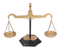 Hamwesh Décor D’échelle Vintage, Fer forgé à la Main, 9,8x4,7x9,8 Pouces, Décor Balance, avec Conception D’échelle ’équilibre, pour le Soulagement du Stress et la Décoration Intérieure