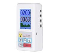 Hamwesh Détecteur de Rayonnement Geiger Counter, Haute Précision Dosimètre de Rayonnement Nucléaire Multifonctionnel avec Conception Rechargeable pour l'industrie Extérieure à Domicile (WHITE)