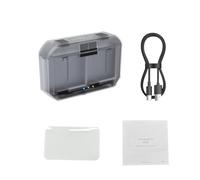 Hamwesh Double Chargeur de Batterie pour Caméras Action 5 4 3, Boîte de Rangement à Charge Rapide avec Puce Intelligente, 2 Emplacements SD, Couvercle Magnétique, Indicateurs LED, Kit de Chargeur