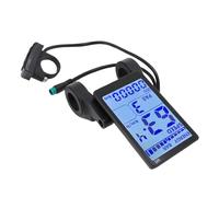 Hamwesh Écran LCD pour Vélo électrique, écran d'affichage pour Vélo électrique, Construction ABS, étanche, Données en Temps Réel, Kit de Moto, pour et Scooters