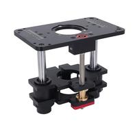 Hamwesh Élévateur de Routeur, Système de Levage de Table de Routeur à Réglage Facile de la Hauteur en Alliage d'aluminium de 65 Mm, Insert de Table de avec Plaque de Couverture de Modèle pour