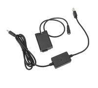 Hamwesh EN-EL25 Batterie Factice, Adaptateur USB, Entrée 5V 2.4A, Sortie | Coupleur d\'alimentation de caméra pour Z50 ZFC Z30, construction PC ABS, Protection de puce PCM, alimentation continue