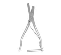 Hamwesh Encoche d'oreille de Porc, Outil d'identification du Bétail en Forme de U et de V en Acier Inoxydable Robuste avec Ressort de Serrage intégré pour l'élevage Porcin et la Gestion des