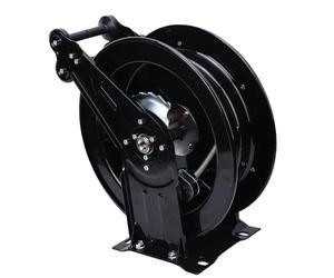 Hamwesh Enrouleur de Nettoyeur Haute Pression, 4000 PSI en Acier au Carbone Robuste avec Enroulement Automatique du Tuyau, Double Bras Réglables, Verrouillage de Longueur pour l'entretien de la