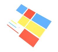 Hamwesh Ensemble de Construction de Jouets 3D en Plastique Multi-couleurs Vives, Kit de Blocs de Construction éducatifs Interactifs, Formes Géométriques, Manipulateurs Mathématiques pour Enfants, Aide