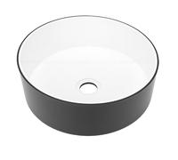 Hamwesh Évier de Cuisine pour Camping-car, Lavabo Rond en Acrylique de 13 Pouces, évier Simple, Petits éviers de Salle de Bain pour Camping-car avec Drain prédécoupé de 50 Mm et Conception Permettant