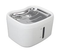 Hamwesh Fontaine à Eau pour Chat, 2,5 L Intelligente avec Système de Surveillance de la santé, Distributeur Automatique d'eau pour Chat, Fontaine à Boire pour avec Plateau en Acier Inoxydable pour