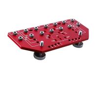 Hamwesh Gabarit de Goupille d'étagère, Alliage d'aluminium Précis, Sept Trous de 5 Mm ou 0,25 Pouces, Perçage à des Distances de 1,25 Pouces, Plusieurs Options de Bord, Gabarit de Matériel