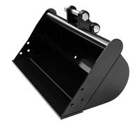 Hamwesh Godet de Mini-Pelle, Godet de Tranchée en Acier au Manganèse de 20 Pouces, Petit de Pelle avec Montage Facile et Large Largeur de Rétro pour Mini-pelles dans Divers Projets