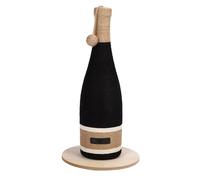 Hamwesh Griffoir pour Chat en Forme de Bouteille de Vin, Planche Plate Multifonctionnelle, Jouet de Meulage de Griffes de Chat avec Ventouse et Corde de Chanvre, Griffoir à densité Durable pour