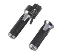 Hamwesh Grip de Gaz à Vélo E 1 Paire, Guidon Twist 48V avec écran LCD pour Scooter électrique, Connecteur étanche à 6 Broches Compatible avec la Poignée de Torsion de Scooter SealUp