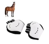 Hamwesh Guêtres pour Boulets de Cheval, Bottes de Jambe Arrière Antidérapantes avec Boucle à Bouton Sécurisée, Bottes de Saut d'obstacles Respirantes Doublées en Néoprène avec Protection Contre Les