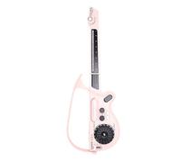 Hamwesh Guitare Musicale électrique pour Enfants, Guitare Intelligente Pliable sans Cordes avec Platine DJ Bluetooth LED Lumières Jouets D'instruments de Musique pour Enfants (Pink)