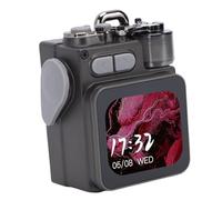 Hamwesh Haut-Parleur Bluetooth, Coque Robuste Entièrement en Métal, Haut-Parleur d'extérieur Riche en Basses, parleurs Bluetooth Portables avec éclairage RVB, écran LCD BT 5.4 pour Le Travail en