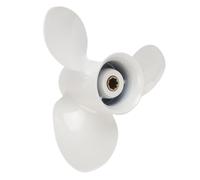 Hamwesh Hélice Hors-Bord, Pas de 9,25 X 10, 3 Pales en Alliage d'aluminium, 8 Cannelures, Hélice de Bateau, Marine avec Numéro de Pièce de Rechange 63V4595210EL pour 9, 15 F9. F15 F20 4