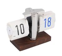 Hamwesh Horloge à Bascule, Horloge de Bureau Mécanique Rétro Alimentée par Batterie 12 Heures, à Bascule Mécanique avec Base Antidérapante et Réglage Facile de l'heure pour Salon, Bureau, Chambre à