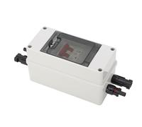 Hamwesh Interrupteur de Déconnexion Solaire, 500 V IP65, Interrupteur de Déconnexion PV étanche, Boîte de Disjoncteur Solaire avec Protection contre le Tonnerre pour les Systèmes de Batterie des (63A)