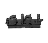Hamwesh Interrupteur Principal de Lève-vitre, Gauche, ABS Noir, 12,5 X 4 Cm | Bouton du panneau de commande de porte, compatible avec B5 MK4 1998-2004, remplacement direct, compact 112 g, installation
