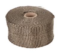 Hamwesh Isolation de Tuyau, Enveloppe de Tuyau Ignifuge de Diamètre Réglable, Enveloppe de de Poêle Amovible et Résistante à la Chaleur Anti-brûlure avec 2 Pinces pour Tuyaux d'échappement de Moto,