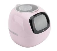 Hamwesh Jardinière Intelligente, Pot de Plantes AI pour Animaux de Compagnie avec 7 Capteurs et 49 Expressions, Entretien des Plantes en Temps Réel Via Application, Affichage de (Pink)