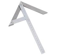 Hamwesh Jauge d'angle Central, Acier Inoxydable Haute Précision 45 à 90 Degrés, Conception épaisse, Rapporteur d'angle, Règle 'angle, Jauge de Marquage avec Couvercle pour Menuisiers Menuiserie