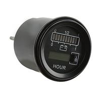 Hamwesh Jauge de Batterie Ronde, Indicateur de Niveau de Batterie LED Multicolore 24 V 10 Niveaux, Compteur de Numérique avec Boîtier ABS, Signaux d'alarme, Compteur Horaire pour Chariot élévateur
