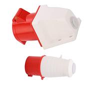 Hamwesh Jeu de Fiches Industrielles Robustes IP44 à 4 Broches, 32A AC380V-415V pour Usines Chimiques