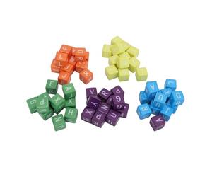 Hamwesh Jeu de Lettres, Combinaisons de Lettres Dynamiques au Rythme Rapide, Jeu d'orthographe de Mots Amusant pour Stimuler Le Cerveau, de Dés de Construction de Vocabulaire éducatif avec 60 Dés en