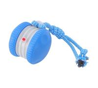 Hamwesh Jouet de Balle électrique pour Chien, Jouet Intelligent et Automatique pour Animaux de Compagnie à Roulement Automatique avec Fixation de Corde à Motif de Roulement Irrégulier et (Blue)