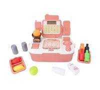 Hamwesh Jouet de Caisse Enregistreuse pour Enfants, Clavier de Tiroir, Lumière Sonore, Jouet de Simulation de Caisse Enregistreuse, pour Enfants avec Pièces Sonores et Cartes pour 3 à 6 Ans