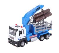 Hamwesh Jouet de Camion Forestier, Corps en Alliage, Roues Stables, Camion de Construction, Véhicule de Transport de Marchandises avec Effets de Musique Légers, Bras de Grue Mobile pour Garçons de 6