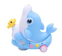 Hamwesh Jouet de Dauphin électrique, Conception de Balle Soufflante à Lévitation avec Musique et Lumière, Balle Flottante Sensorielle, Jouet éducatif Montessori avec 2 Balles Flottantes pour Les