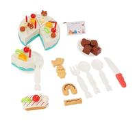 Hamwesh Jouet de Gâteau d'anniversaire, Simulation en Plastique de la Nourriture avec Un Ensemble de thé pour Les Tout-Petits des Filles, Un de Dessert de Coupe Créatif pour Les Enfants 1 à 3 Ans