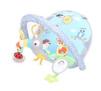 Hamwesh Jouet de Siège de Voiture pour bébé, Jouet de Siège de Voiture orienté vers l'arrière avec Panneaux Colorés, Boîte à Musique Oiseau, Anneau de Dentition Miroir pour Nouveau-né de 0 à 1 an