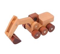 Hamwesh Jouet d'excavatrice en Bois, Véhicule d'ingénierie de Jouet de Construction en Bois pour Les Tout-Petits de 1 à 3 Ans, Jeu Imaginatif de Coordination œil-Main, Camions 'excavatrice en de
